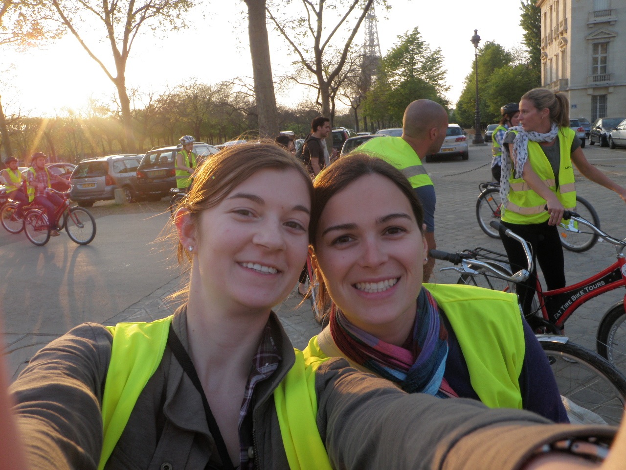 Heather and Elysia on the Bike Tour