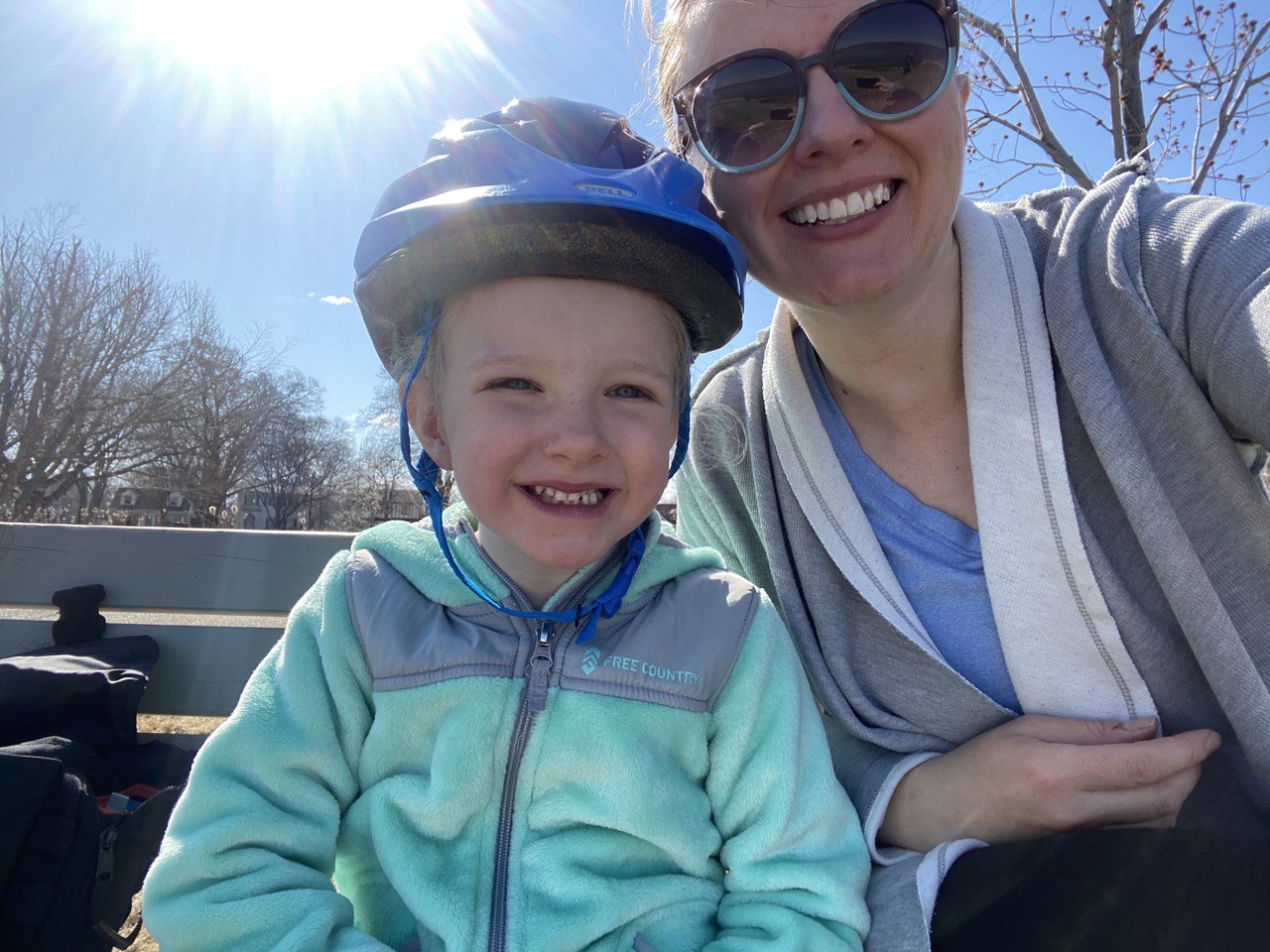 Imogene leaned into biking this year! She really cruises, even with training wheels.