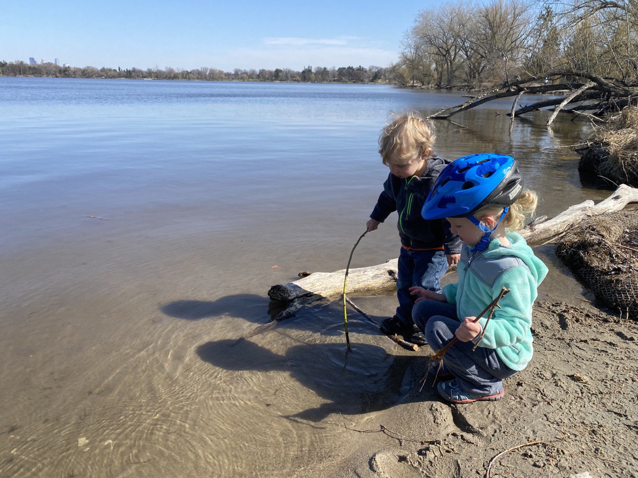 We logged loads of time just puttsing around on the shoreline of Lake Nokomis this year. And managed to only tumble in a couple times.