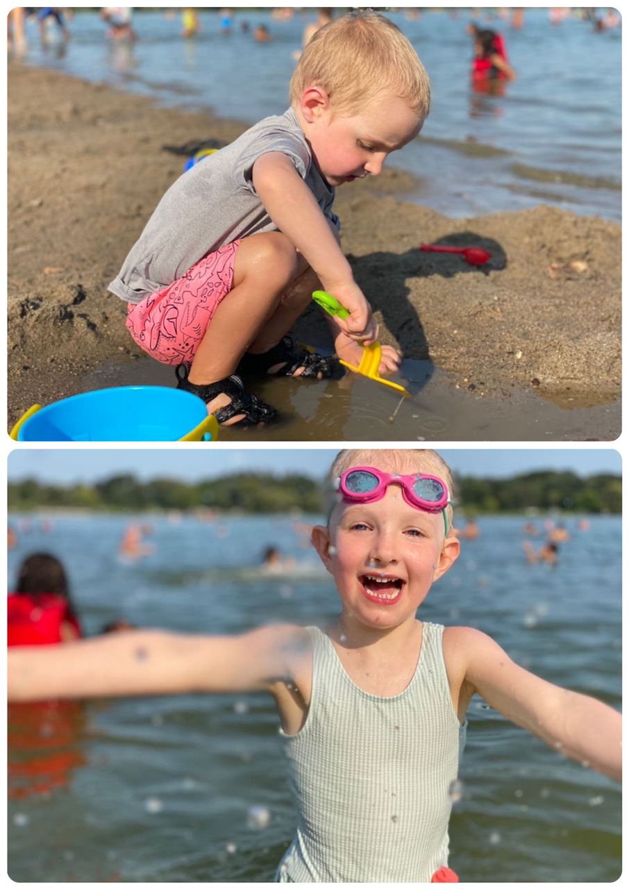 We still managed to do as much swimming as possible in 2020, including at various lakes. Brennan and Imogene both learned new water tricks.