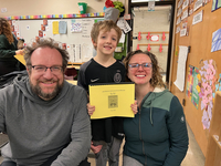 In January Brennan was "Student of the Month" in first grade.