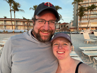 Erin and Jachin on the beach