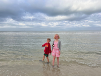 The beach by the hotel was really nice.