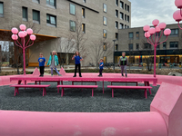 This sculpture turned out to be perfect for wizard duels.