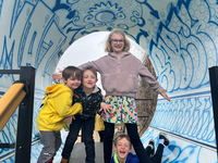 Lots of great sculpture and art around Princeton, including this great sculpture garden called "Grounds for Art".