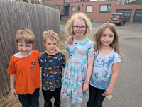 The kids went on a walk, just the kids, to the 7-11.