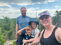 At the top of Old Baldy (the classic du Nord Hike)