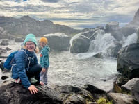 This waterfall impressed us. We soon learned just how impressive waterfalls in Iceland get.