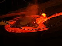 The Lava Show in Vik was a lot better than we thought it would be. You get to be a lot closer to the lava than you'd think, and it is hot.