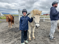 Muninn the horse, that Imogene got to ride.